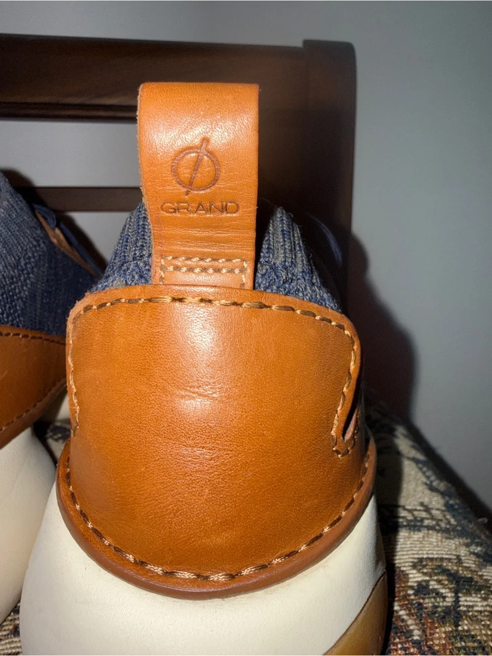 Cole Haan Zerogrand Stitchlite All Day Sneaker Marine Blue Brown Men’s 10.5M